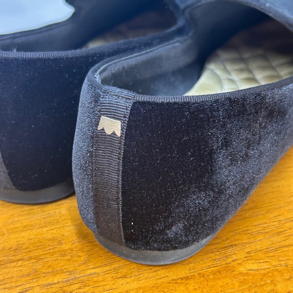 Birdies The Starling Black Velvet Loafers Flats Slip On Shoes Women Size 7.5 - Picture 7 of 8